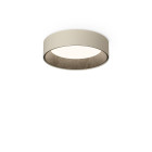 Vibia Duo Petra Round LED Ceiling Light Small Cream Round