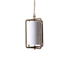 Porta Romana Holden Lantern Pendant with Brown Cane
