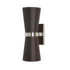 Porta Romana Lilburn Wall Light Large - Nickel with Truffle Shade