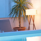 Marset Cala Outdoor Floor Lamp Lifestyle Chair