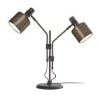 Bert Frank Riddle Double Table Lamp Dark Bronze