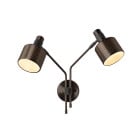 Bert Frank Riddle Double Wall Light Dark Bronze