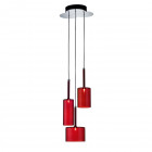 Axolight Spillray 3 Suspension Red