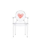 Kartell Kids Lou Lou Ghost Chair - Heart