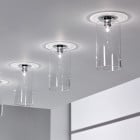 Axolight Spillray Recessed Ceiling LightM Crystal