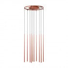 Vibia Slim 0935 LED Suspension - Red