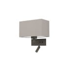 Astro Park Lane Reader LED Wall Light Rectangle 285 Putty