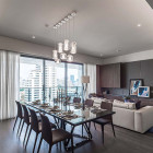  Lee Broom Chamber Large Pendants above Dining Area