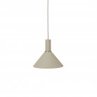 ferm LIVING Collect Pendant Cone Low Cashmere Socket with Cashmere Shade