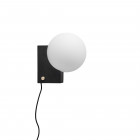 &Tradition Journey SHY1 LED Table/Wall Lamp Black Wall Mounted