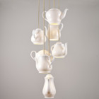 Original BTC Teapot Group of Seven Pendant Light On