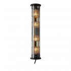 DCW éditions In The Tube 120-700 Wall Light Silver Diffusers / Gold Reflector / Black Stoppers