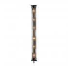 DCW éditions In The Tube 120-1300 Wall Light Silver Diffusers / Gold Reflector / Black Stoppers