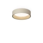 Vibia Duo Round LED Ceiling Light Small Cream Oak