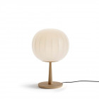 Large Lita Stemmed Table Lamp in Ash Wood