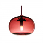 Orsja Pebble Plumb Suspension Light in Oxide Red