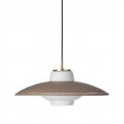 Warm Nordic Opal Shade Pendant Light Hazel Brown