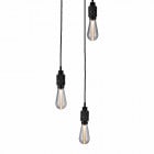 Buster + Punch Hooked 3.0 Nude Pendant Chandelier - Smoked Bronze with Crystal Bulb