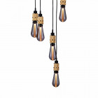 Buster + Punch Hooked 6.0 Nude Chandelier - Brass with Smoked Bulb