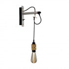 Buster + Punch Hooked Nude Wall Light - Stone & Brass with Gold Bulb