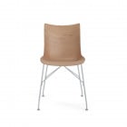 Kartell Smart Wood P/Wood Chair Slatted Ash Light Wood Chrome