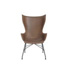 Kartell Smart Wood K/Wood Chair - Dark Wood Veneer, Black