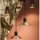 Zero Compose Suspension Small and Large Black/Copper and Black/Brass metal shades