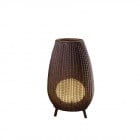 Bover Amphora 01 LED Floor Lamp (Rattan Brown)