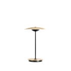 Marset Ginger 20 M LED Portable Table Lamp Brushed Brass White