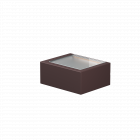 Flos Mile Washer Up LED Outdoor Wall Light Mile 1 Deep Brown