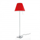 Costanza Fixed Floor Lamp in Red