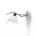 Luceplan Fortebraccio 100 Wall Light in White