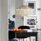 Verpan Fun 10DM Suspension - Brass Above Dining Table
