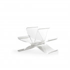 Kartell Front Page Magazine Rack Crystal