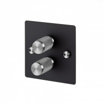 Buster + Punch 2G Dimmer Switch Black/Steel