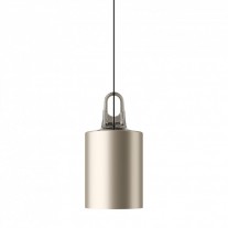 Lodes JIM Cylinder Pendant Grey Hook/Matte Champagne Diffuser