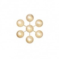 Nuura Liila Star Wall/Ceiling Light Nordic Gold/Optic Clear