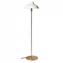 Rubn Bolero LED Floor Lamp White Brass Small