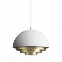 Warm Nordic Milieu Colour Mini Pendant White/Brass