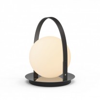 Pablo Bola Lantern LED Portable Table Lamp Black Gunmetal
