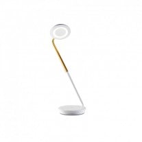 Pablo Pixo Plus LED Table Lamp White Brass