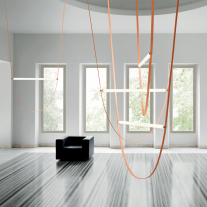 Flos Wireline LED Suspension Pink