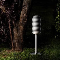 Artemide Slicing Stem Floor LED Outdoor Lamp in Garden