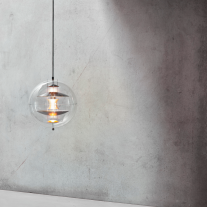 Verpan VP Globe Brushed Aluminium Pendant Light