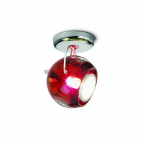 Fabbian D57 Beluga Colour Single Wall/Ceiling Light Red