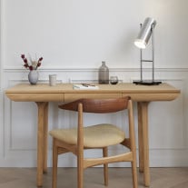 Warm Nordic Trombone Table Lamp Aluminium