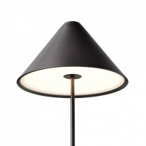 Close Up of Black New Works Brolly Portable LED Table Lamp