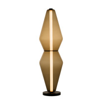 RUBN The Palazzo LED Floor Lamp Brown Glass
