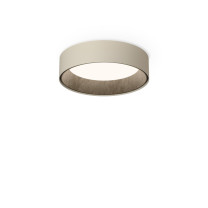 Vibia Duo Petra Round LED Ceiling Light Small Cream Round