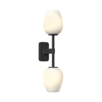 Astro Tacoma Twin Tulip Wall Light Matt Black Tulip White